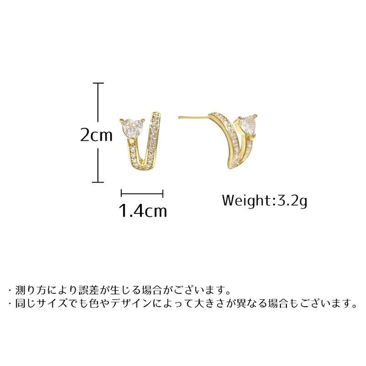 ピアス ハーフフープピアス レディース | PlusNao | 詳細画像12 