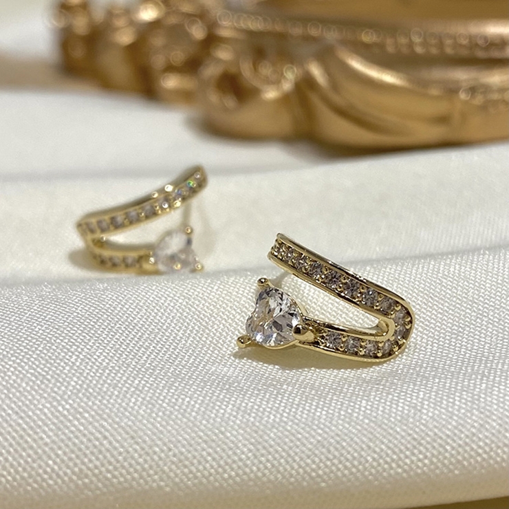 ピアス ハーフフープピアス レディース | PlusNao | 詳細画像8 