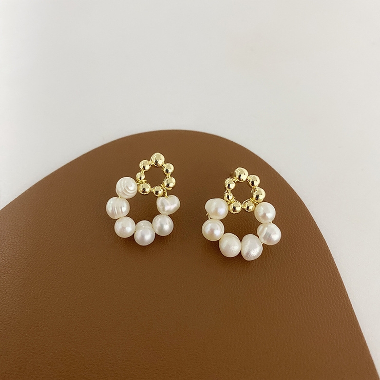 ピアス スタッドピアス フェイクパール | PlusNao | 詳細画像7 