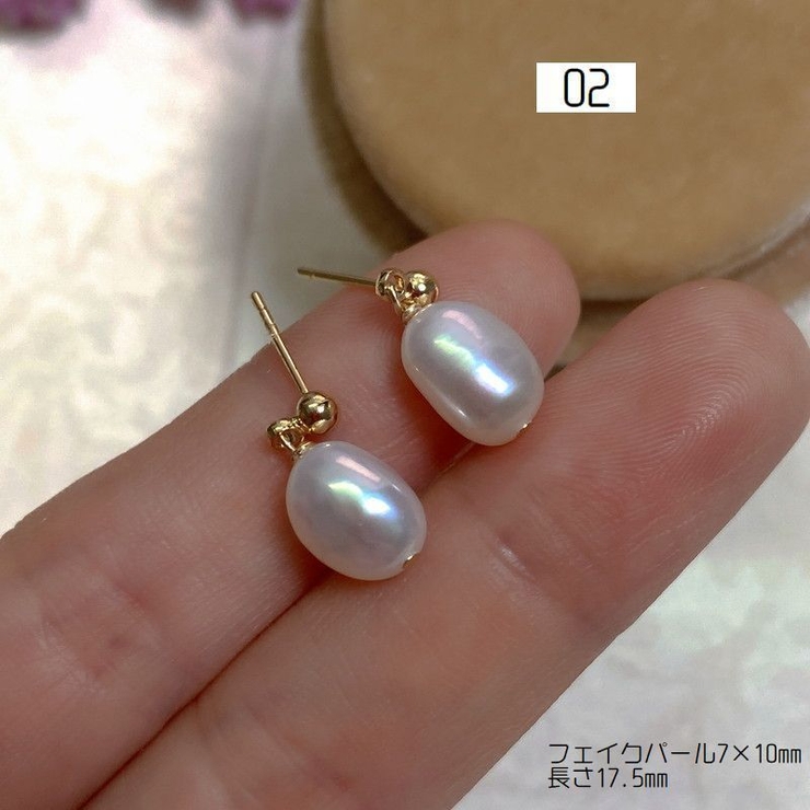 スタッドピアス フックピアス レディース | PlusNao | 詳細画像15 
