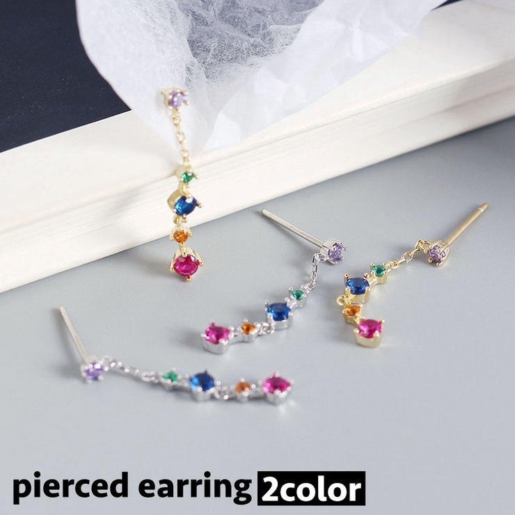 ピアス スタッドピアス ロングピアス | PlusNao | 詳細画像1 