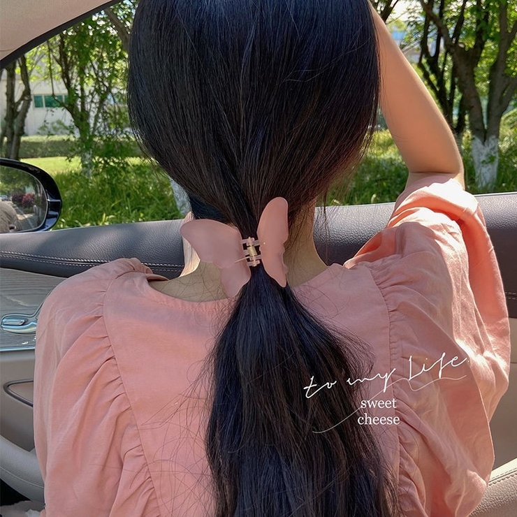 バンスクリップ 蝶モチーフ ヘアクリップ[品番：FQ000167189