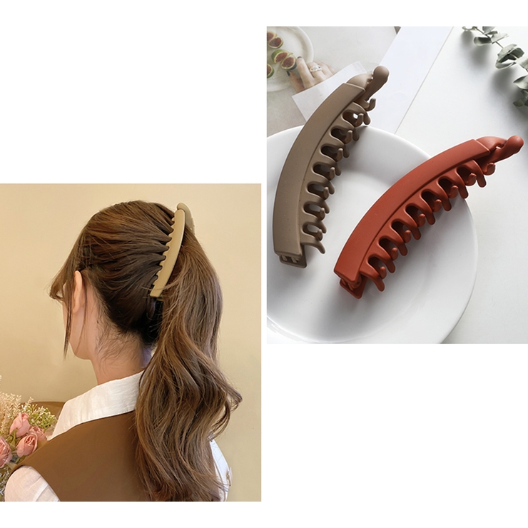 ヘアクリップ バナナクリップ ヘアアクセサリー | PlusNao | 詳細画像12 