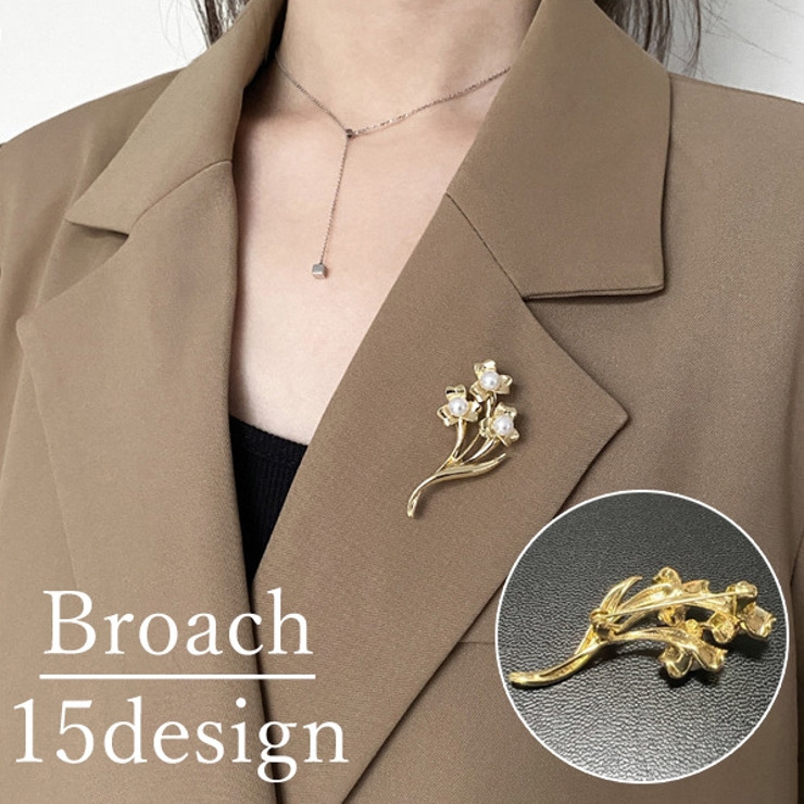 ブローチ ピンブローチ レディース | PlusNao | 詳細画像1 