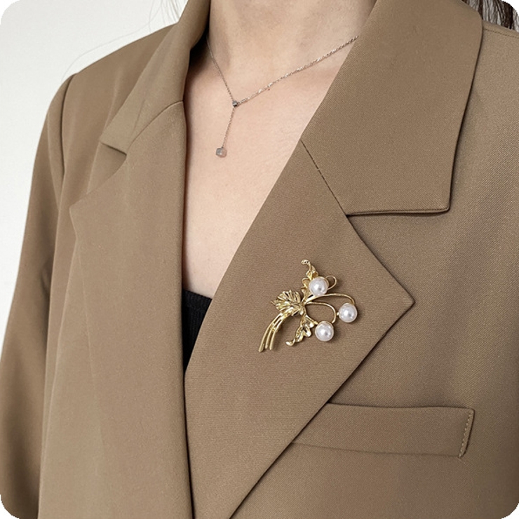 ブローチ ピンブローチ レディース | PlusNao | 詳細画像9 