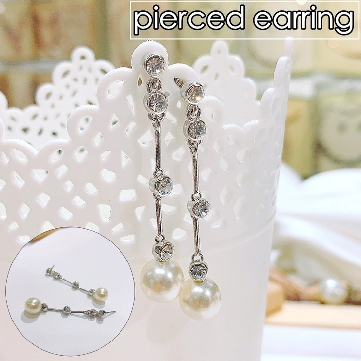 ピアス スタッドピアス ロングピアス | PlusNao | 詳細画像1 