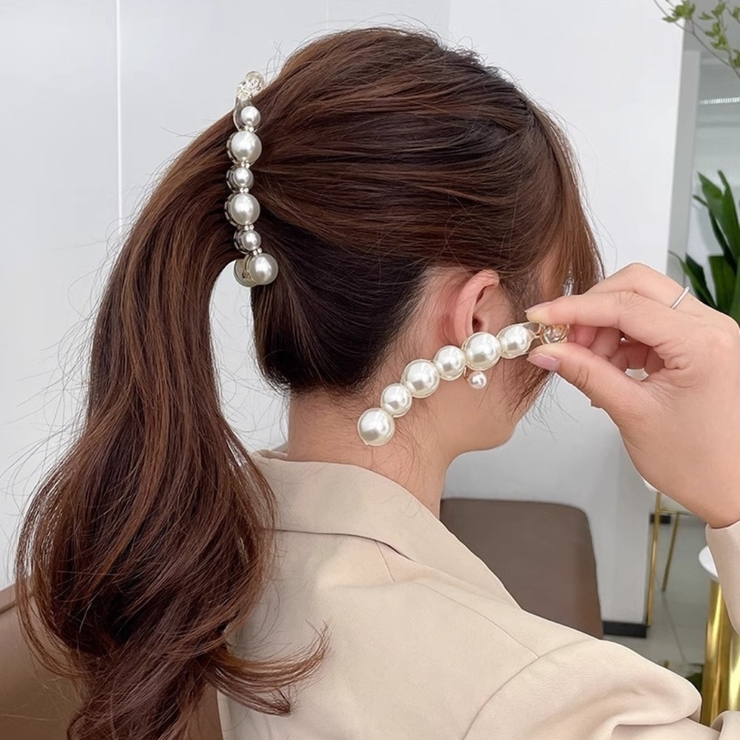 バナナクリップ ヘアクリップ 2個組 | PlusNao | 詳細画像2 