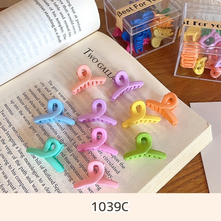 ミニヘアクリップ 10個入り ヘアクリップ[品番：FQ000195970