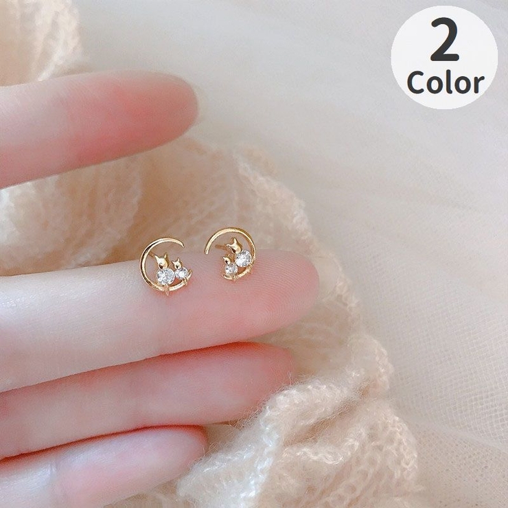 スタッドピアス アクセサリー レディース | PlusNao | 詳細画像1 