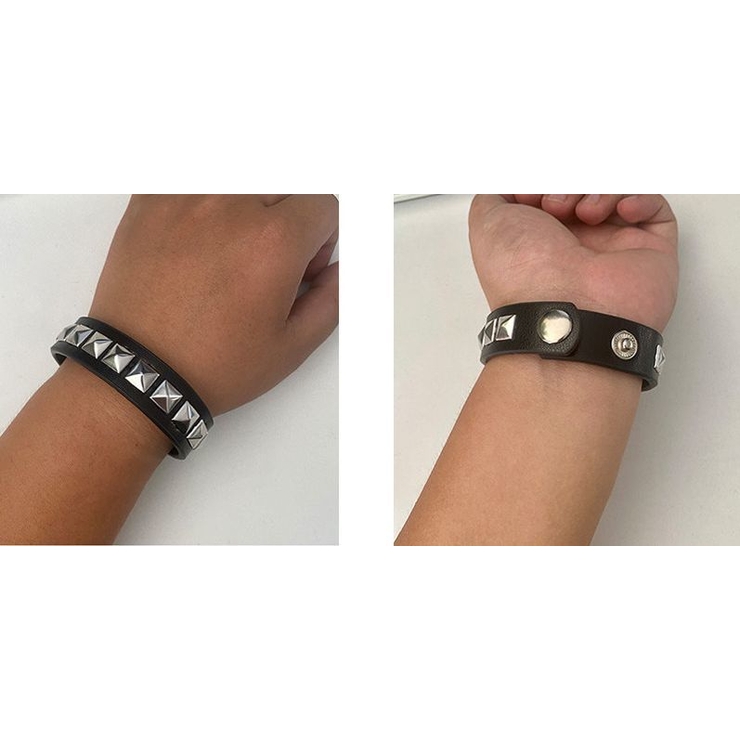 ブレスレット スタッズ 幅広 | PlusNao | 詳細画像2 