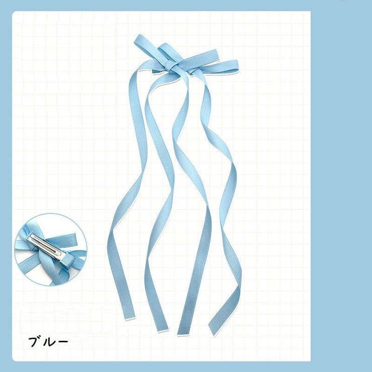 ヘアクリップ リボン付 くちばしクリップ | PlusNao | 詳細画像7 