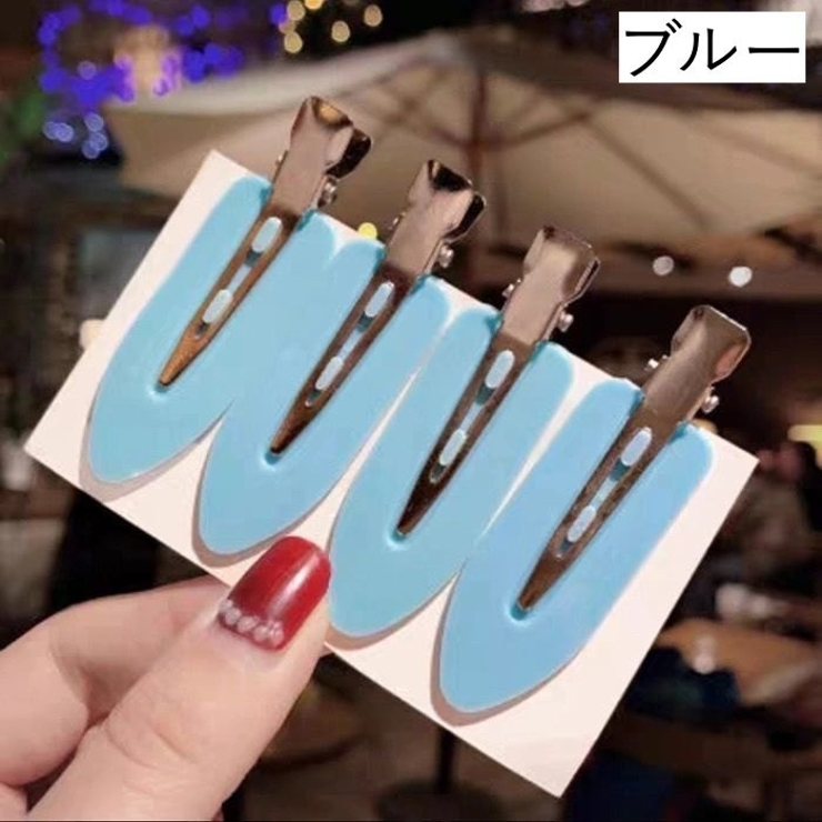 前髪クリップ 同色4個セット 跡がつかない | PlusNao | 詳細画像13 