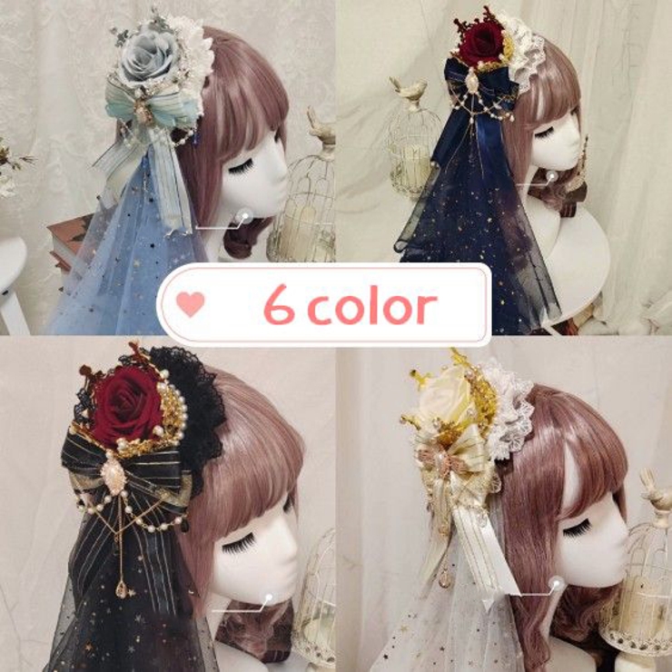 ヘッドドレス ロリータ ゴスロリ | PlusNao | 詳細画像8 