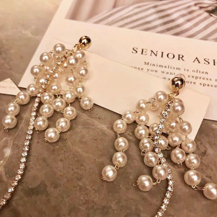 スタッドピアス ロング レディース | PlusNao | 詳細画像5 