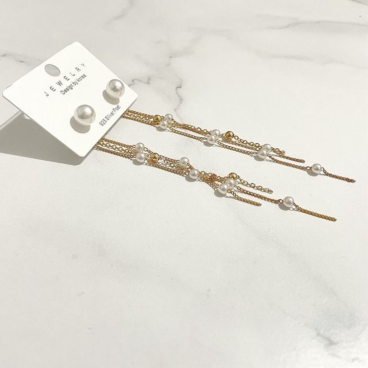 スタッドピアス ロング レディース | PlusNao | 詳細画像9 