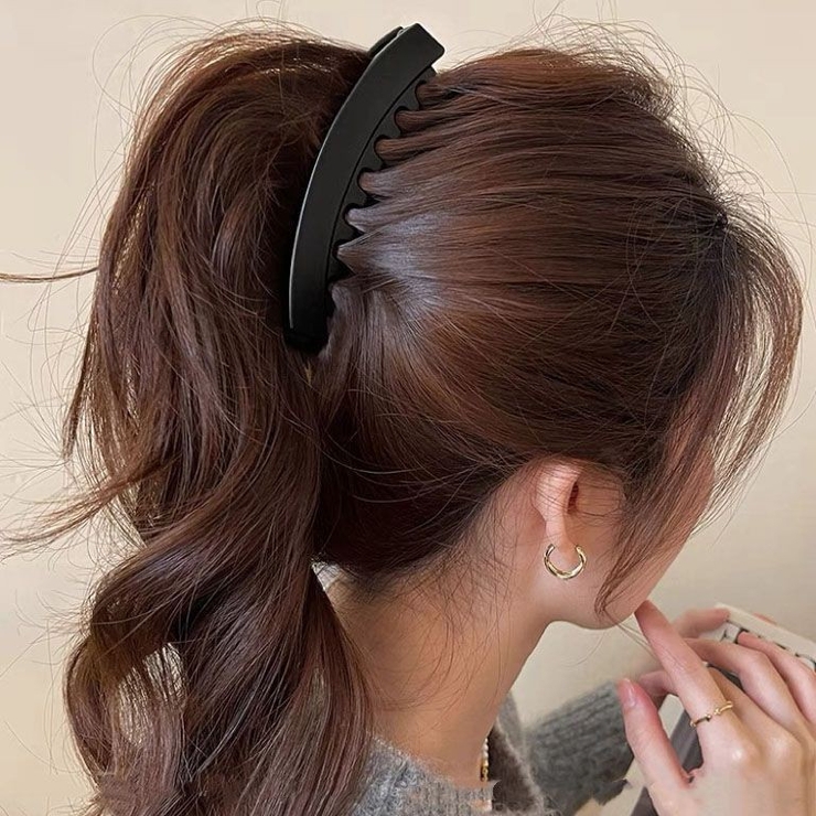バナナクリップ ヘアクリック ヘアアクセサリー | PlusNao | 詳細画像2 