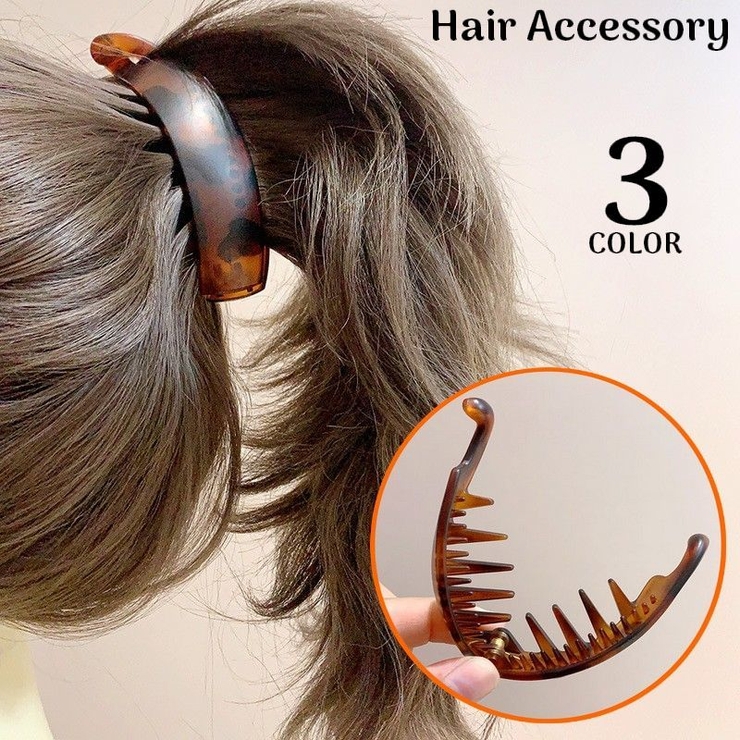 バナナクリップ ヘアクリップ レディース | PlusNao | 詳細画像1 