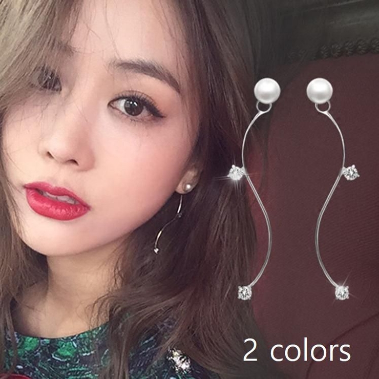 ピアス ウェーブバー バックキャッチ | PlusNao | 詳細画像1 