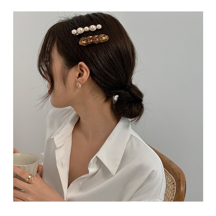 ヘアクリップ 2個セット ヘアピン | PlusNao | 詳細画像3 