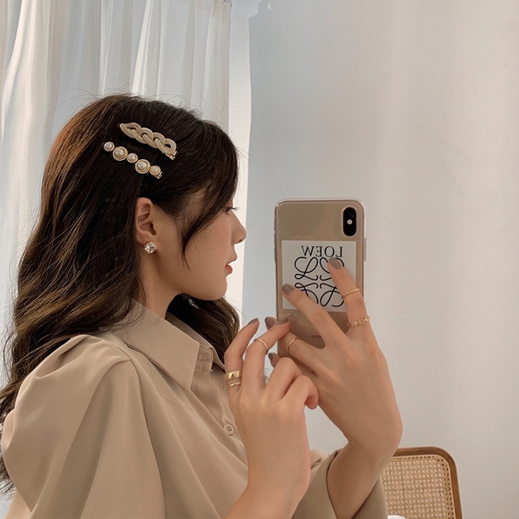 ヘアクリップ 2個セット ヘアピン | PlusNao | 詳細画像4 