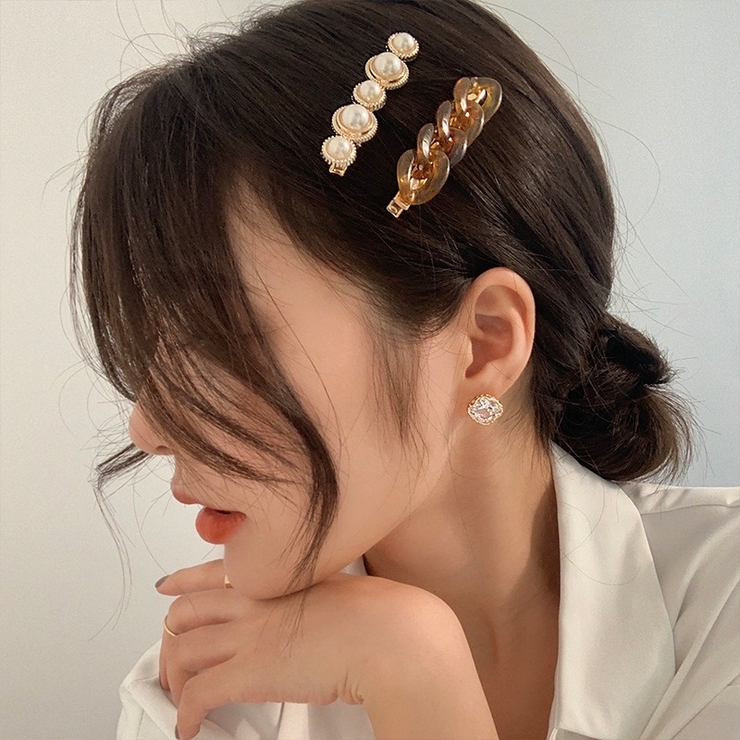 ヘアクリップ 2個セット ヘアピン | PlusNao | 詳細画像6 