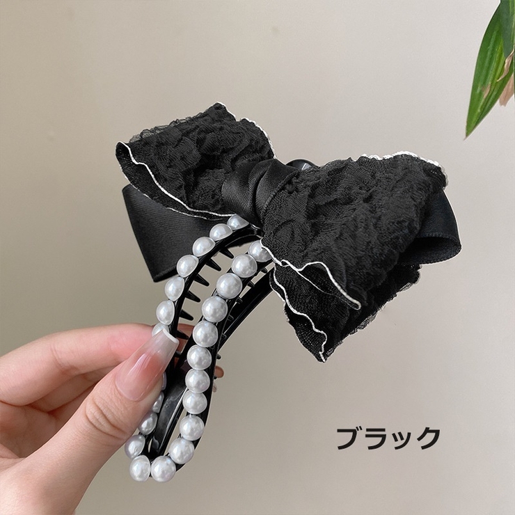 ヘアクリップ リボン付き レディース | PlusNao | 詳細画像11 