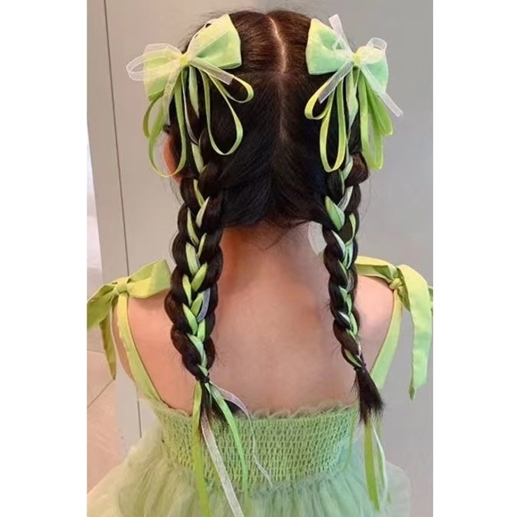 リボンヘアクリップセット 同色2個セット 編み込み | PlusNao | 詳細画像2 