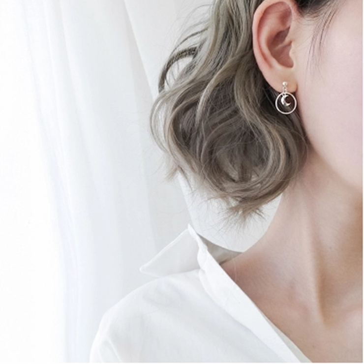 スタッドピアス 両耳用 レディース | PlusNao | 詳細画像2 