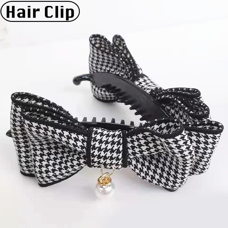 ヘアクリップ バナナクリップ リボン | PlusNao | 詳細画像1 