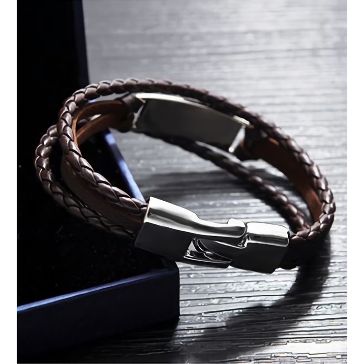 レザーブレスレット PUレザー メンズ | PlusNao | 詳細画像10 