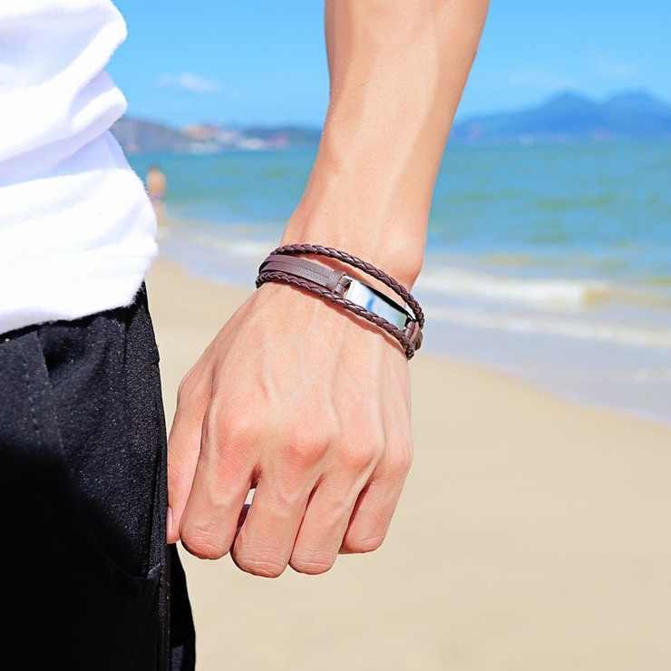 レザーブレスレット PUレザー メンズ | PlusNao | 詳細画像2 