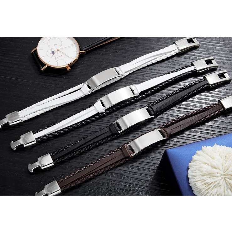 レザーブレスレット PUレザー メンズ | PlusNao | 詳細画像3 