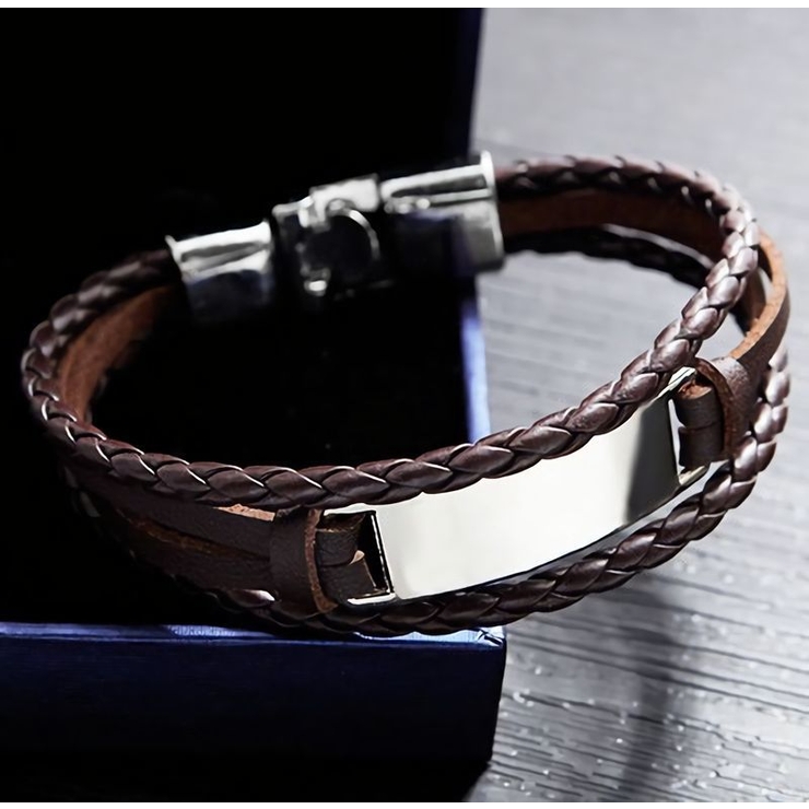 レザーブレスレット PUレザー メンズ | PlusNao | 詳細画像6 