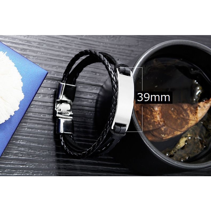 レザーブレスレット PUレザー メンズ | PlusNao | 詳細画像8 