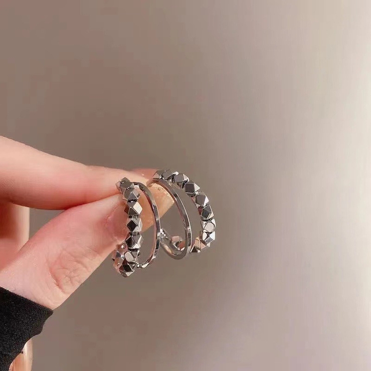 ハーフフープピアス C型 レディース | PlusNao | 詳細画像3 