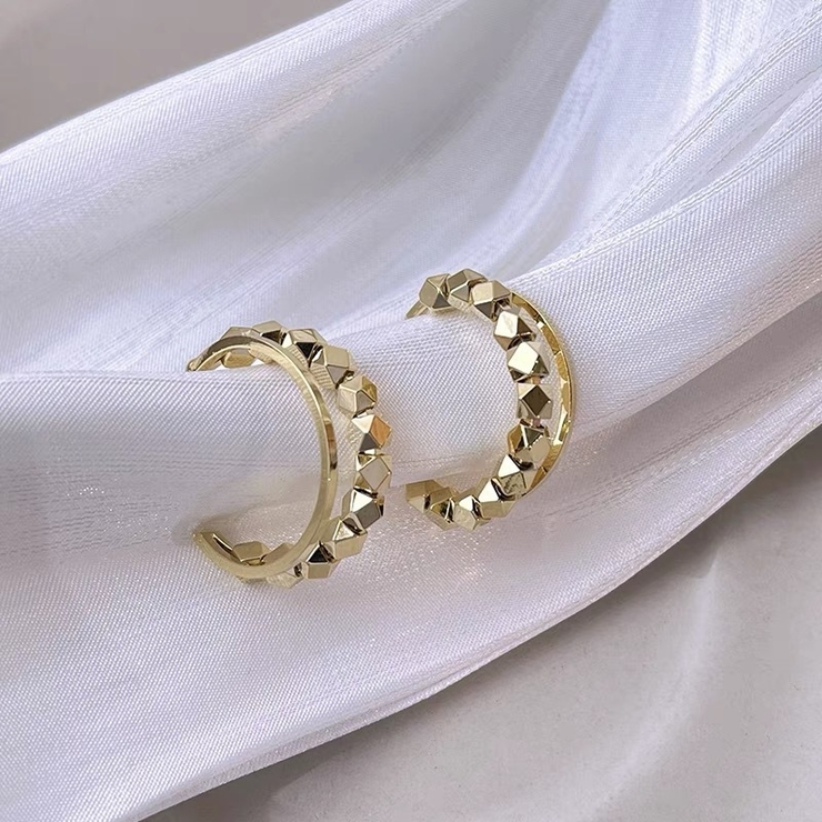 ハーフフープピアス C型 レディース | PlusNao | 詳細画像5 