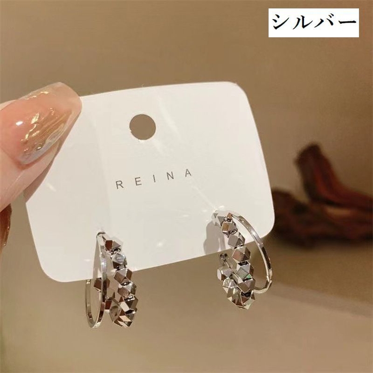 ハーフフープピアス C型 レディース | PlusNao | 詳細画像8 