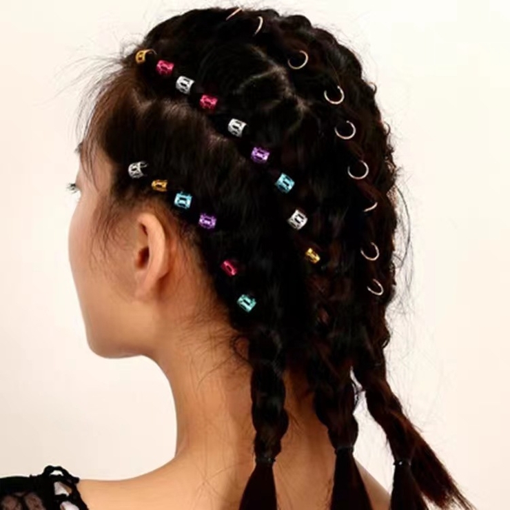 ブレイズビーズ 同色100個セット ヘアリング | PlusNao | 詳細画像2 