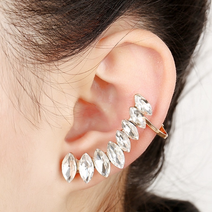 スタッドピアス イヤーカフ付き レディース | PlusNao | 詳細画像2 