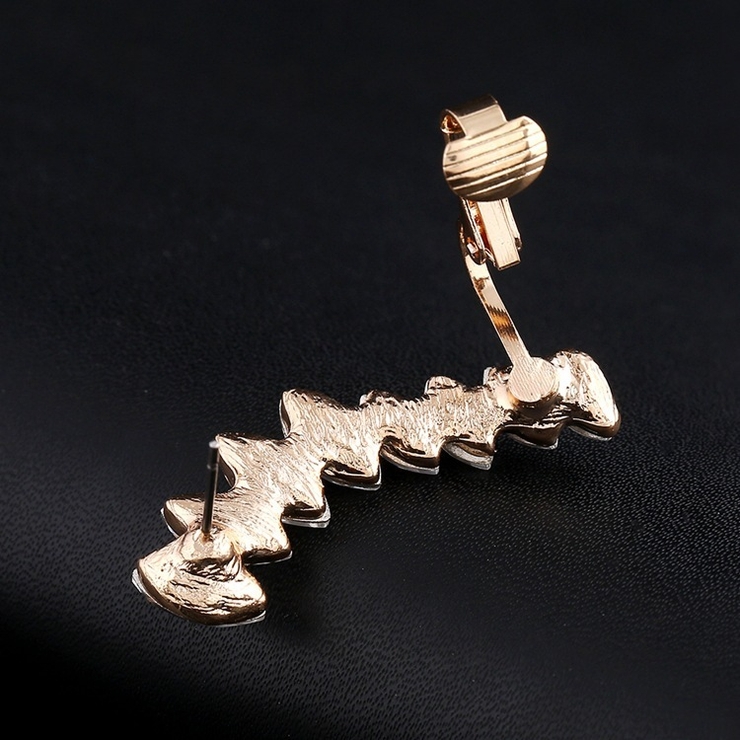 スタッドピアス イヤーカフ付き レディース | PlusNao | 詳細画像6 