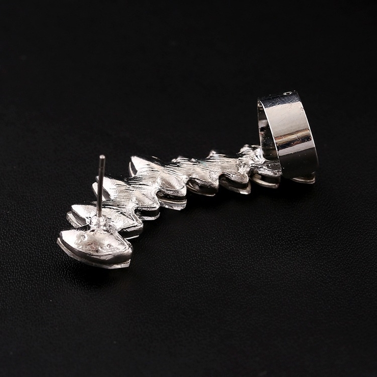 スタッドピアス イヤーカフ付き レディース | PlusNao | 詳細画像7 