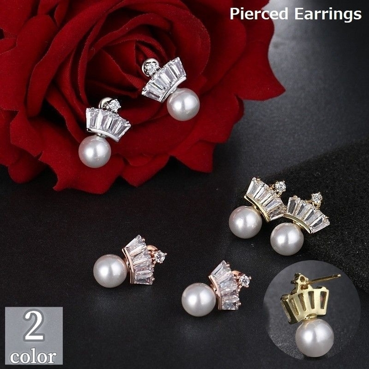 スタッドピアス レディース アクセサリー | PlusNao | 詳細画像1 