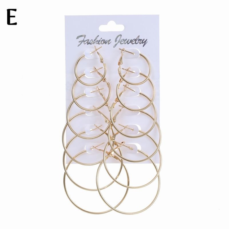 フープピアス リングピアス 6ペア | PlusNao | 詳細画像11 