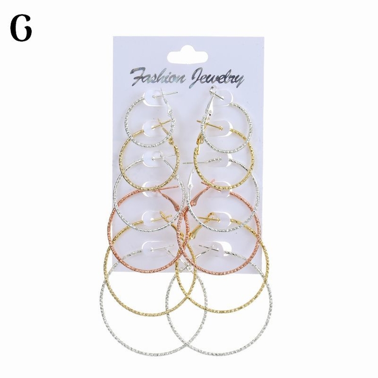 フープピアス リングピアス 6ペア | PlusNao | 詳細画像13 