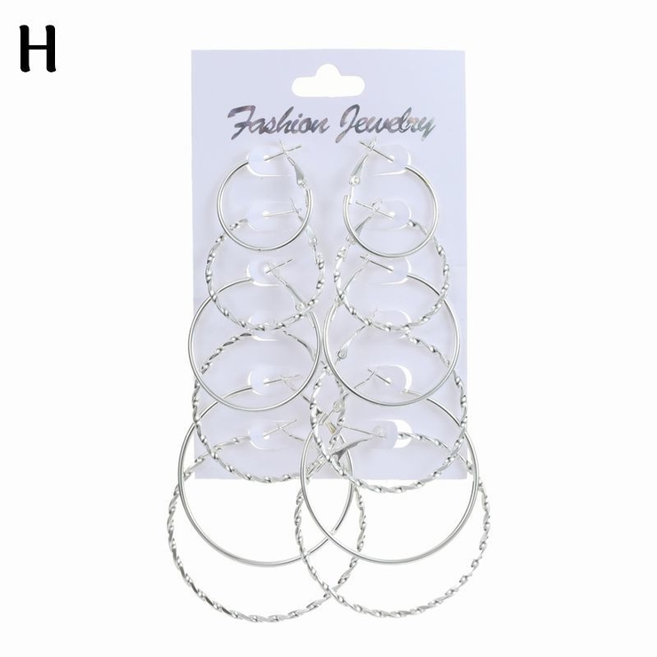 フープピアス リングピアス 6ペア | PlusNao | 詳細画像14 