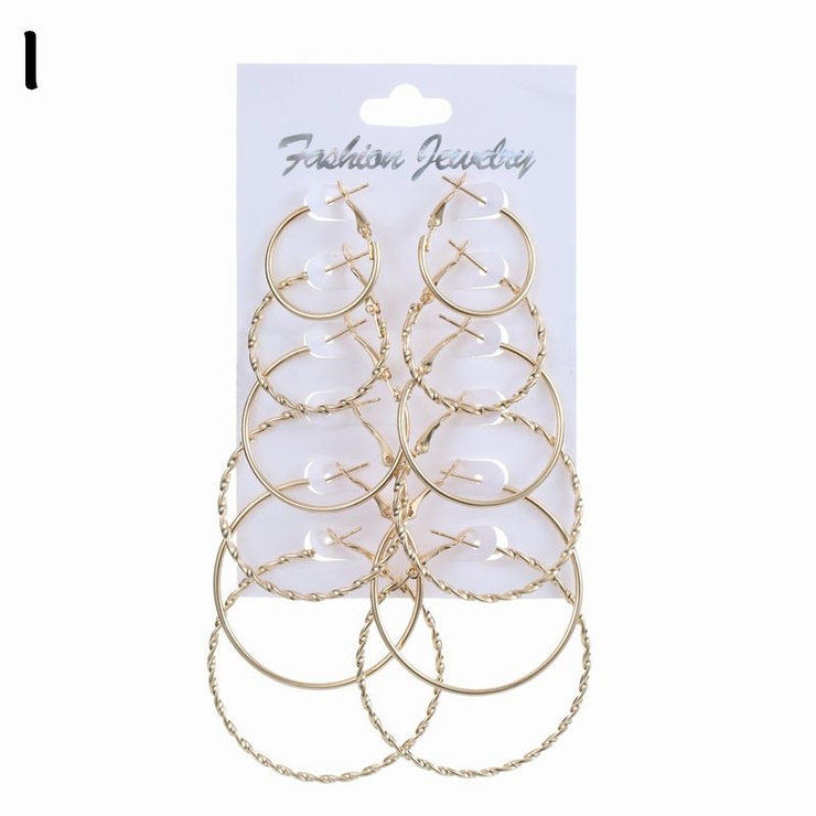 フープピアス リングピアス 6ペア | PlusNao | 詳細画像15 