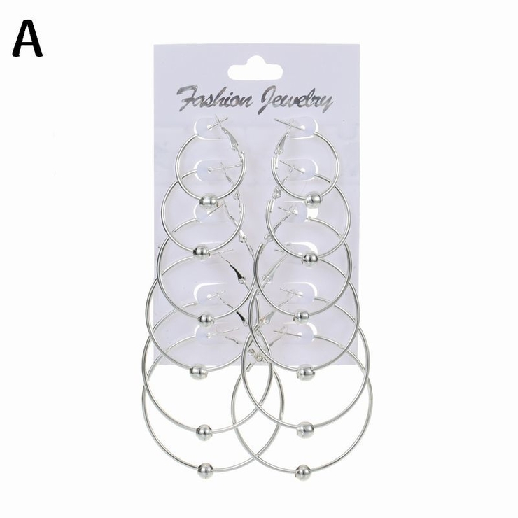 フープピアス リングピアス 6ペア | PlusNao | 詳細画像7 