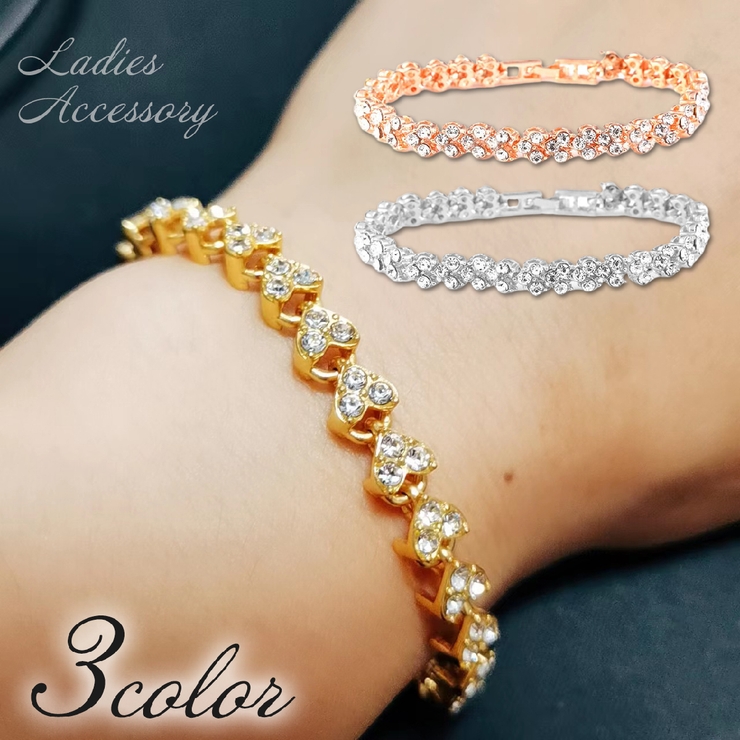 ブレスレット テニスブレスレット レディース | PlusNao | 詳細画像1 