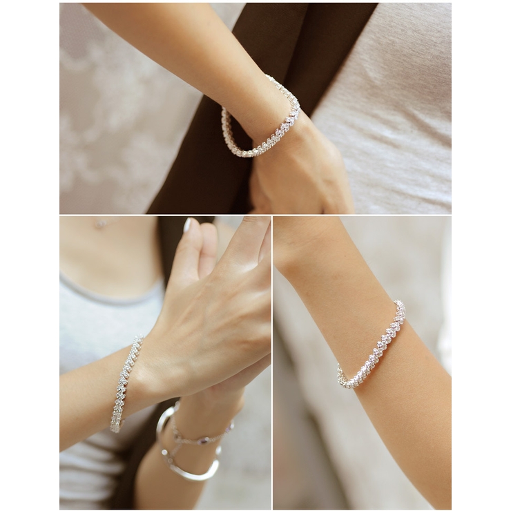 ブレスレット テニスブレスレット レディース | PlusNao | 詳細画像3 