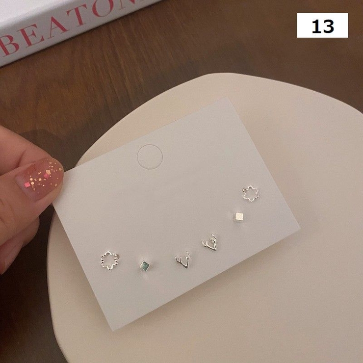 スタッドピアス 3ペアセット アクセサリー | PlusNao | 詳細画像11 